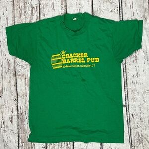 Vintage 80s Screen Stars The Cracker Barrel Pub Conneticut 1980s Tshirt